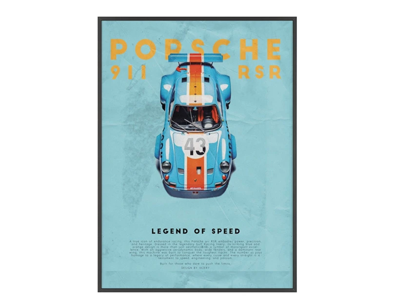 Mein Porsche-Motiv aus der Serie Car Posters