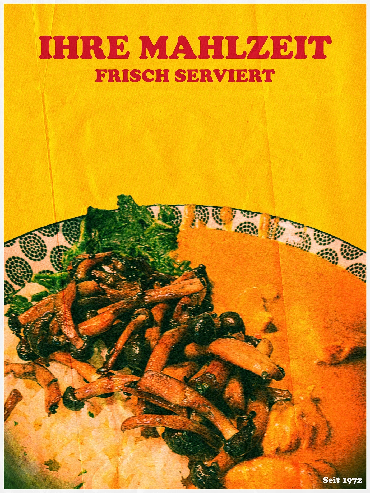 Mein Retro-Food-Poster aus Frisch serviert