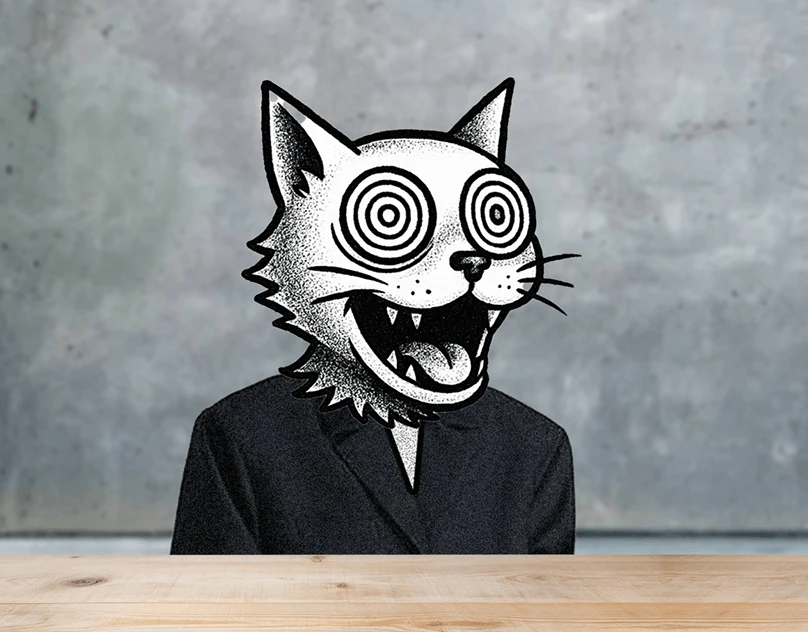 iAZeRy Charakter mit Katzenkopf